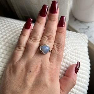 Size 8 moonstone sterling silver ring